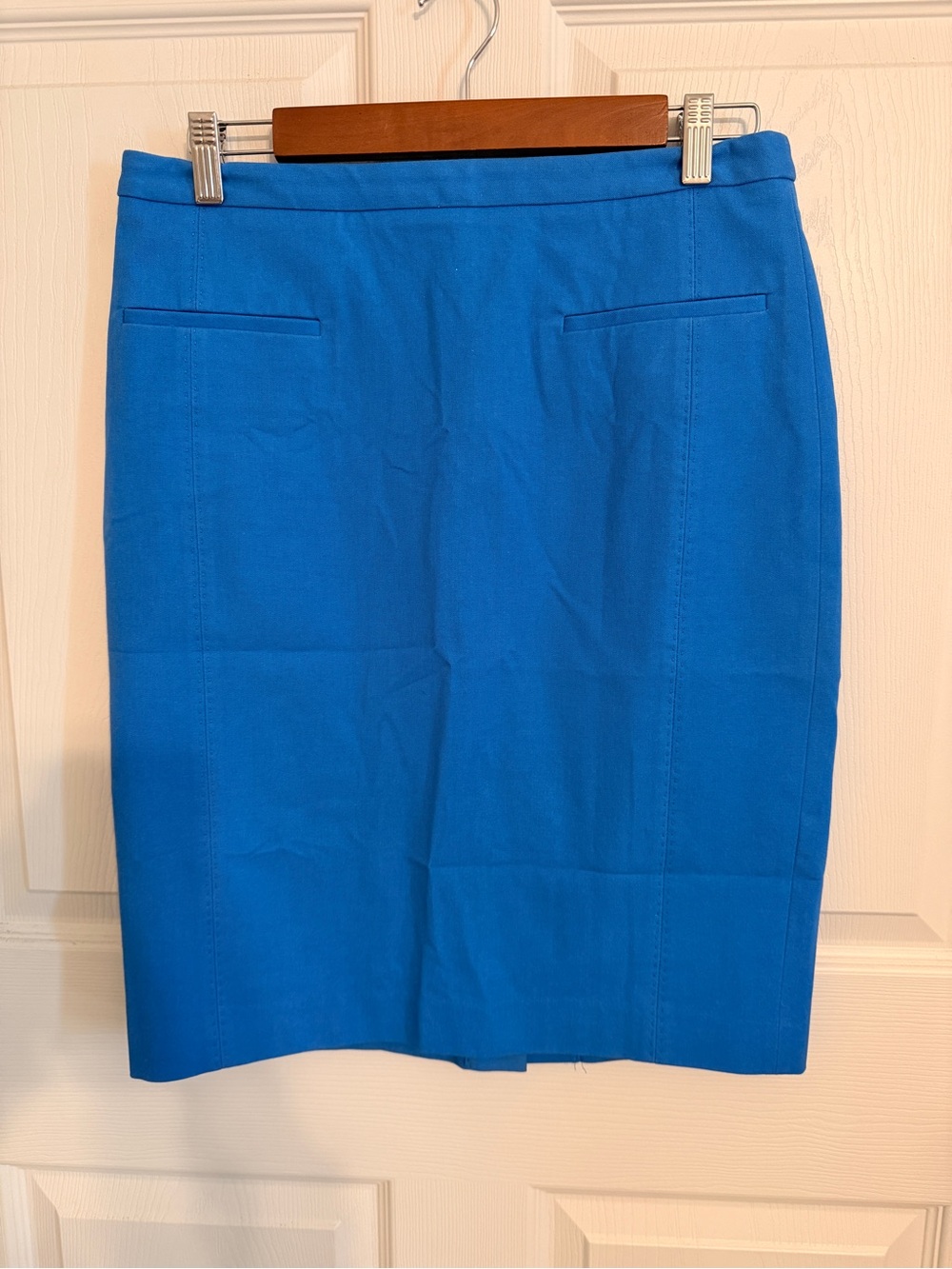 Banana Republic Cobalt Blue Stretch Pencil Skirt Size 6